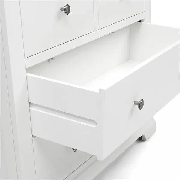 CHANTILLY WARM WHITE 7 Drawer Chest Quality Furniture Clearance Ltd