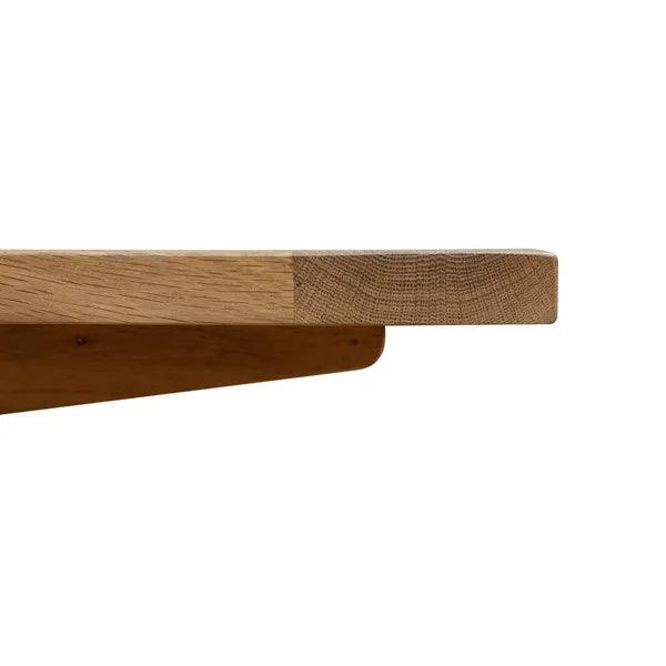 ELKSTONE MELLOW OAK 8 Seater Trestle Dining Table Quality Furniture Clearance Ltd