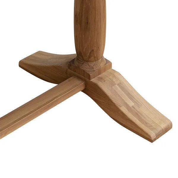 ELKSTONE MELLOW OAK 8 Seater Trestle Dining Table Quality Furniture Clearance Ltd