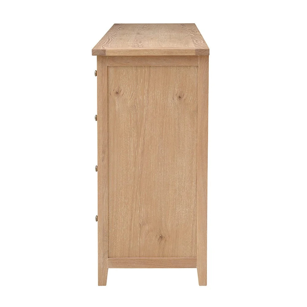 INGLESHAM WHITEWASH OAK 10 Drawer Chest Quality Furniture Clearance Ltd