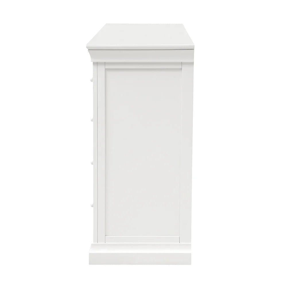 Chantilly Warm White 10 Drawer Chest Quality Furniture Clearance Ltd