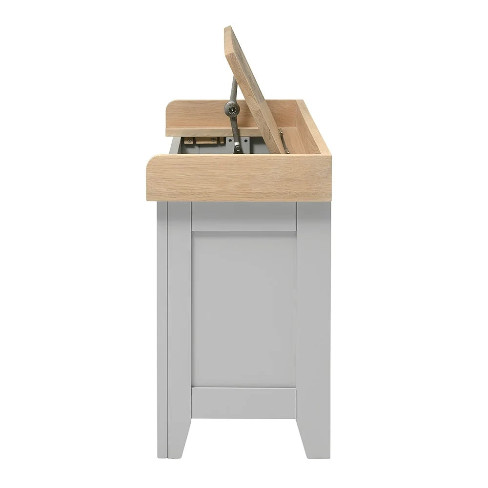 Chester Dove Grey Large Shoe Storage Trunk and Bench furniture delivered