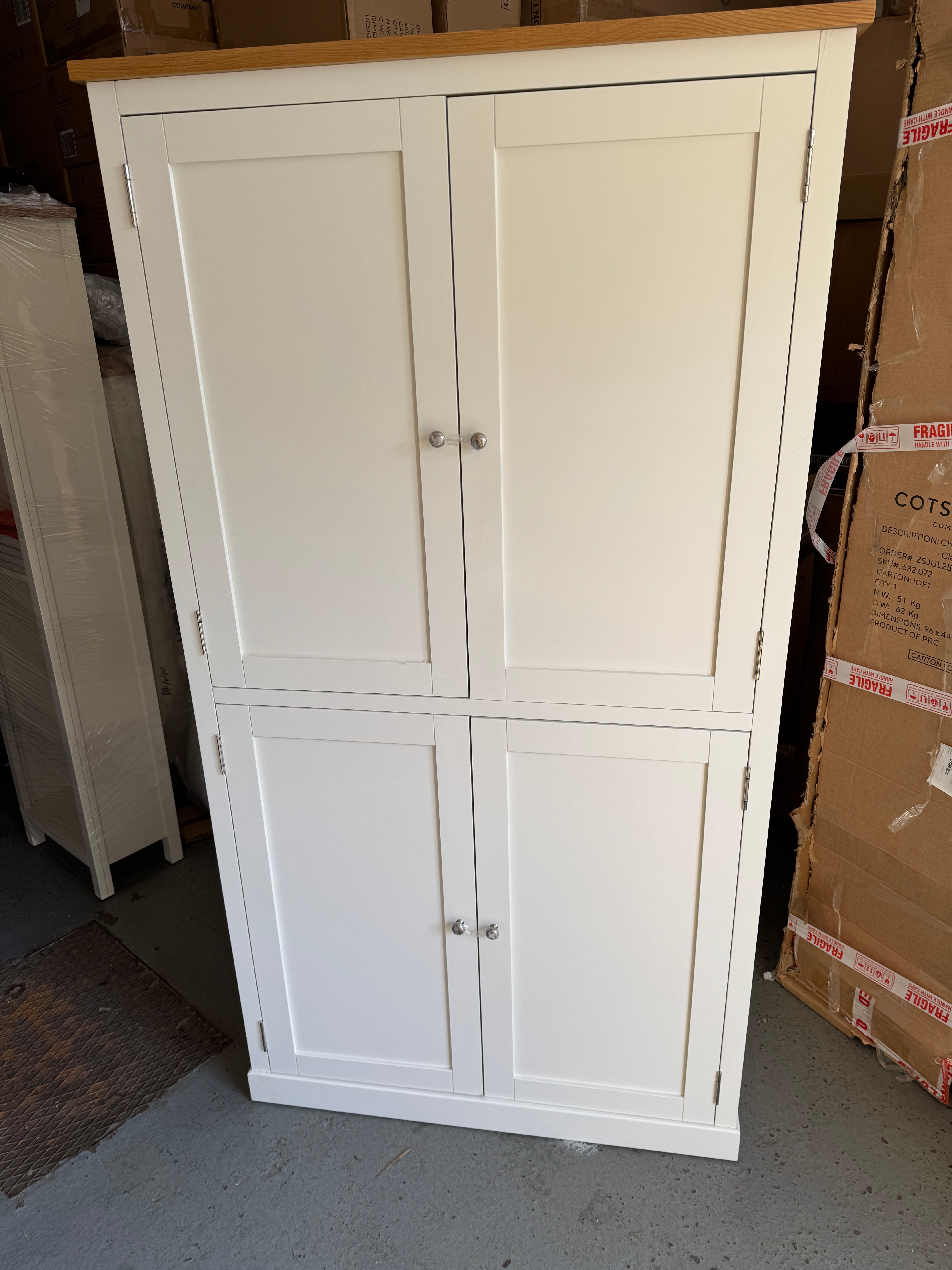 SIMPLY COTSWOLD CLASSIC CREAM Double Larder furniture delivered