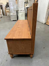 Load image into Gallery viewer, Elkstone Mellow Oak Monks Bench with Storage Quality Furniture Clearance Ltd
