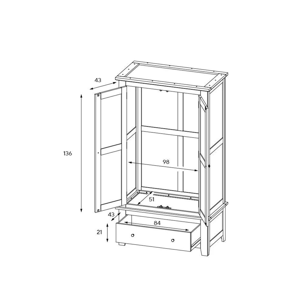 Chester Pure White Double Wardrobe furniture delivered