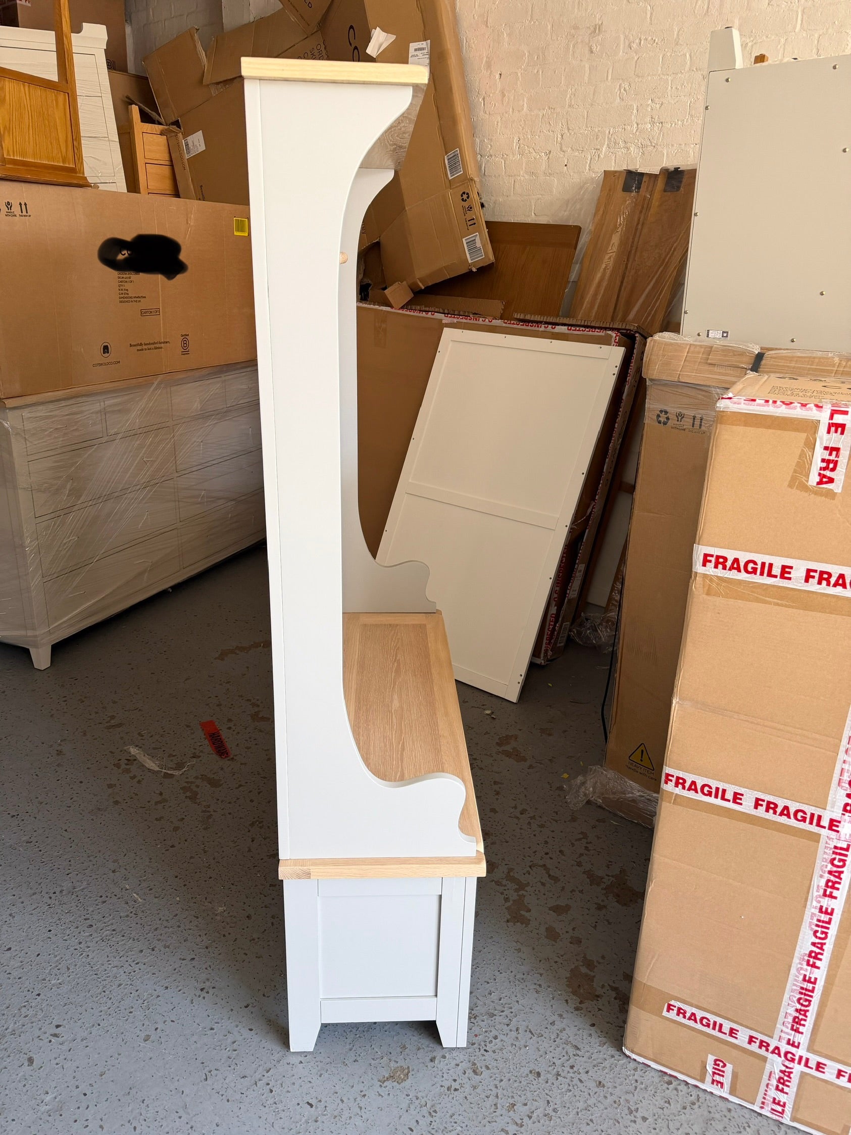 Chester Dove Grey Hallway Tidy Quality Furniture Clearance Ltd