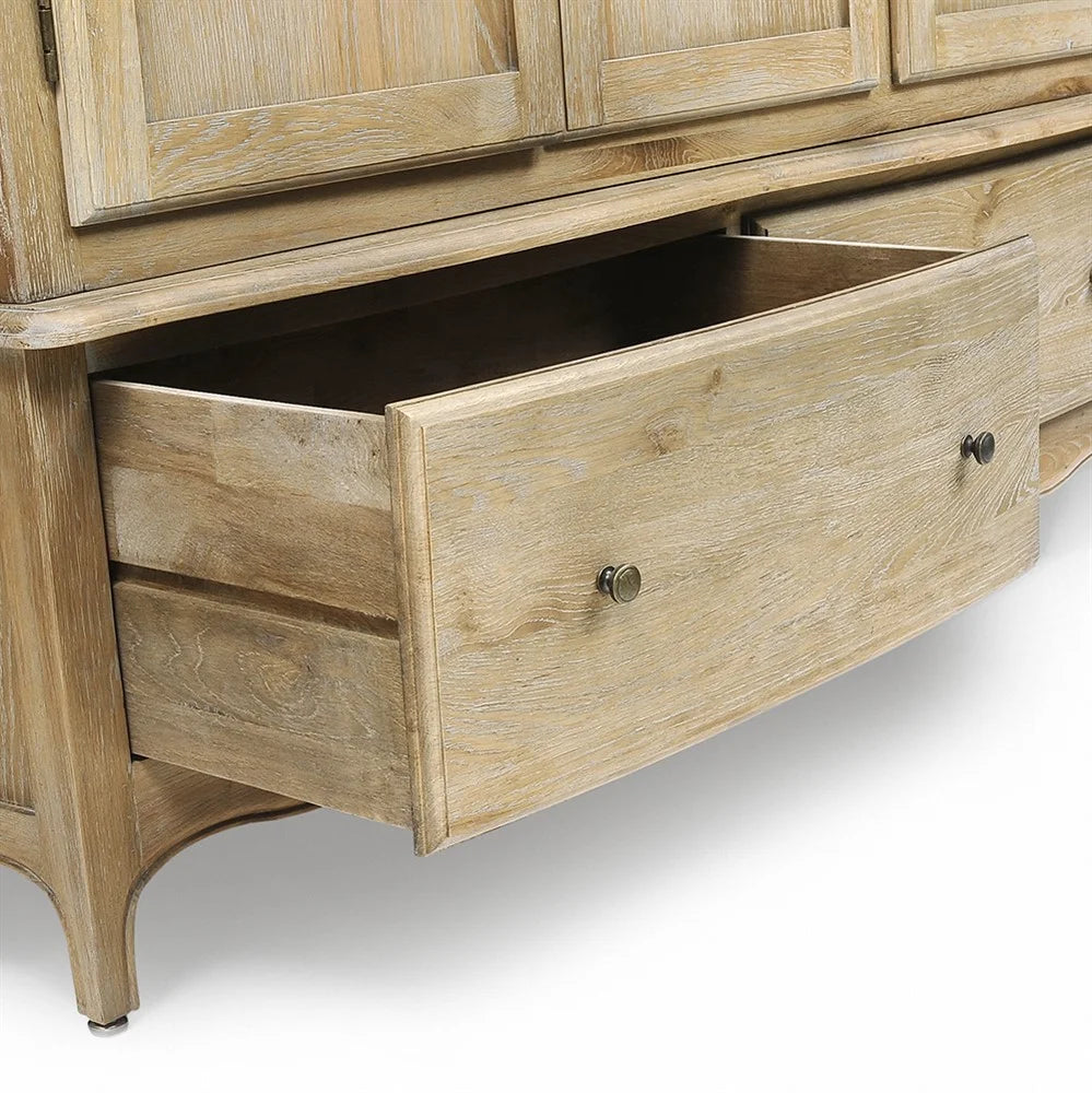 Camille Limewash Oak Triple Wardrobe furniture delivered
