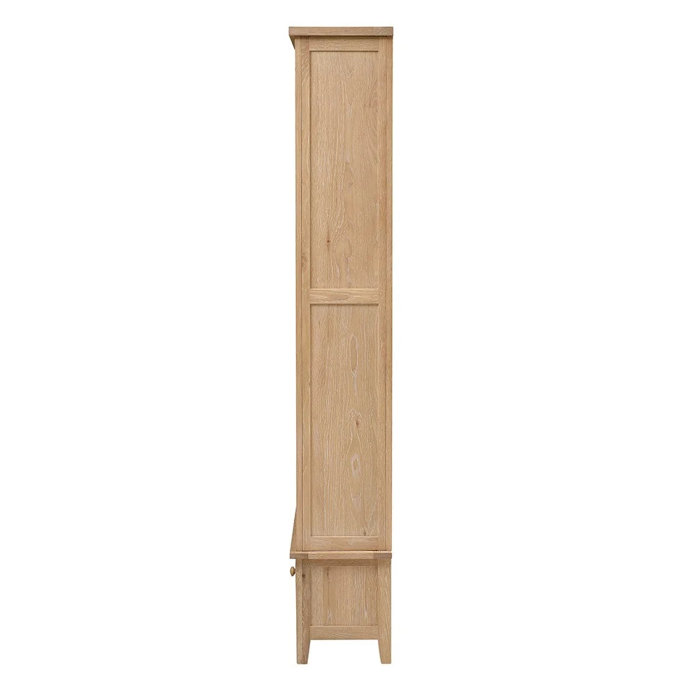 INGLESHAM WHITEWASH OAK Grand Bookcase Quality Furniture Clearance Ltd