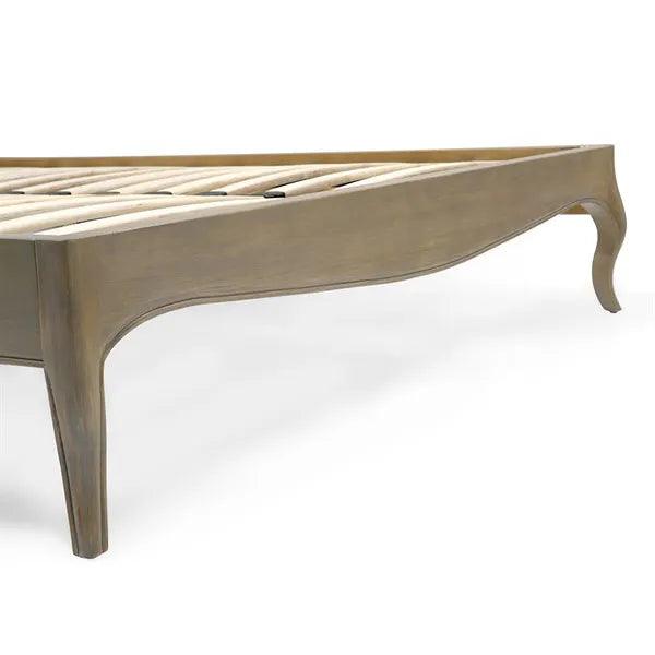 STANTON Double Upholstered Bed - Smoked Quality Furniture Clearance Ltd