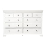 Chantilly Warm White 10 Drawer Chest Quality Furniture Clearance Ltd