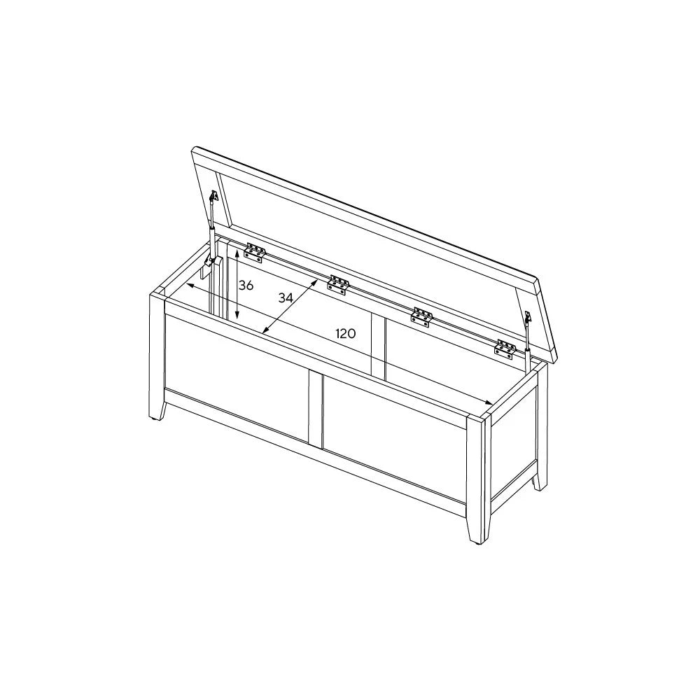 CHESTER PURE WHITE
Wide Blanket Box Quality Furniture Clearance Ltd