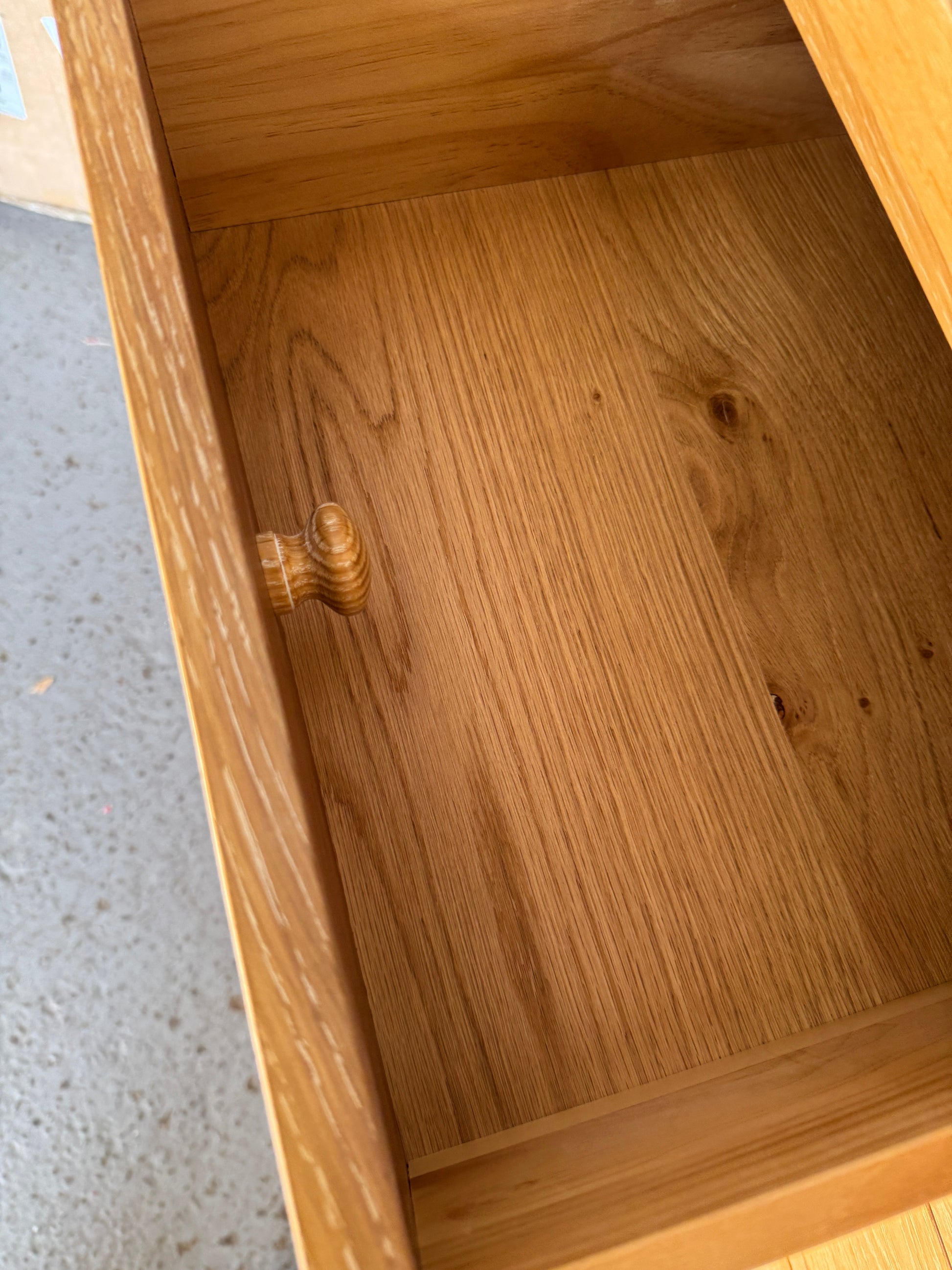 INGLESHAM WHITEWASH OAK 5 Drawer Chest Quality Furniture Clearance Ltd