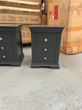 Load image into Gallery viewer, CHANTILLY DUSKY BLACK Set of 2 Bedside Tables Quality Furniture Clearance Ltd
