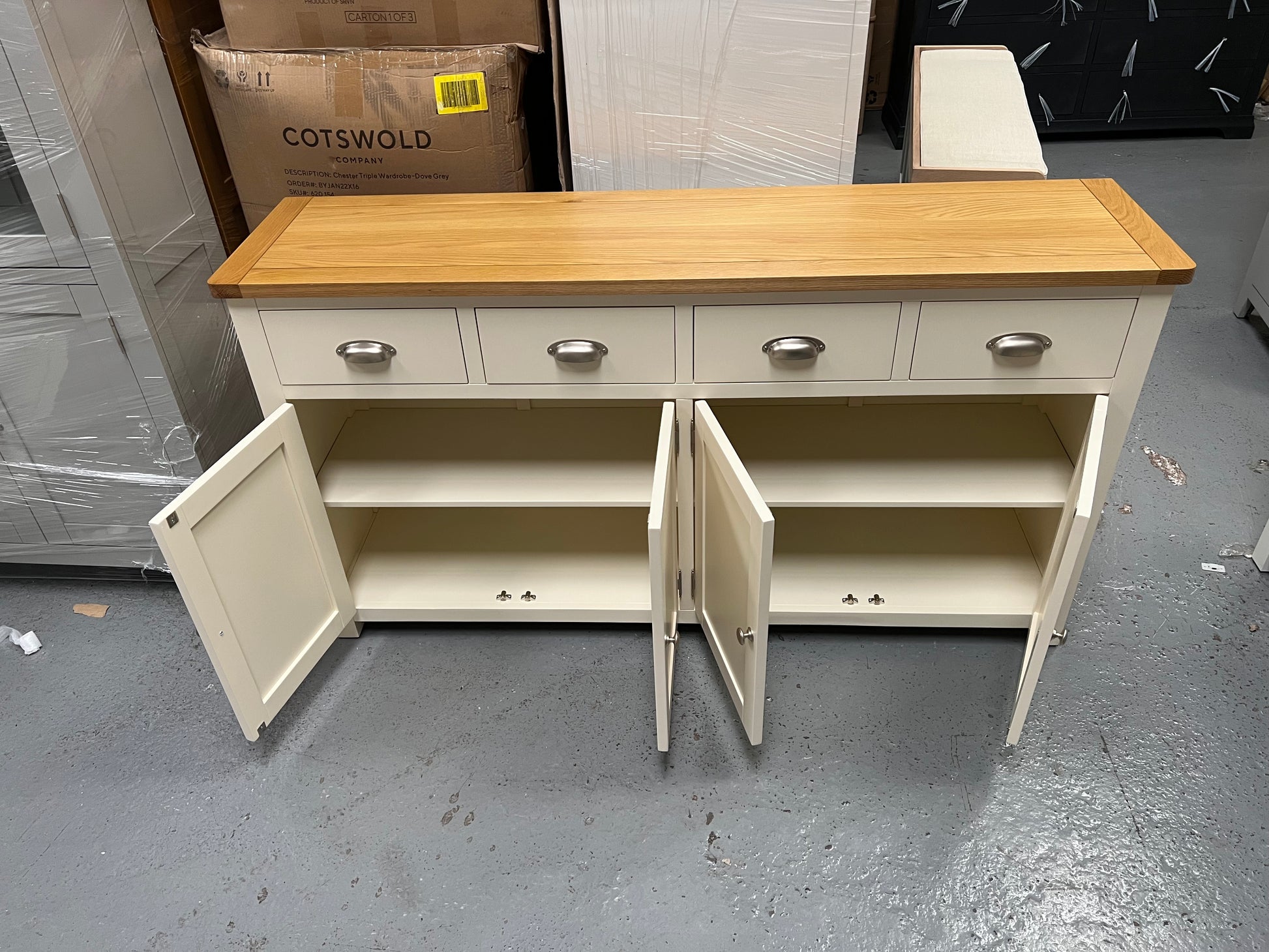 Cream Extra Large Sideboard furniture delivered