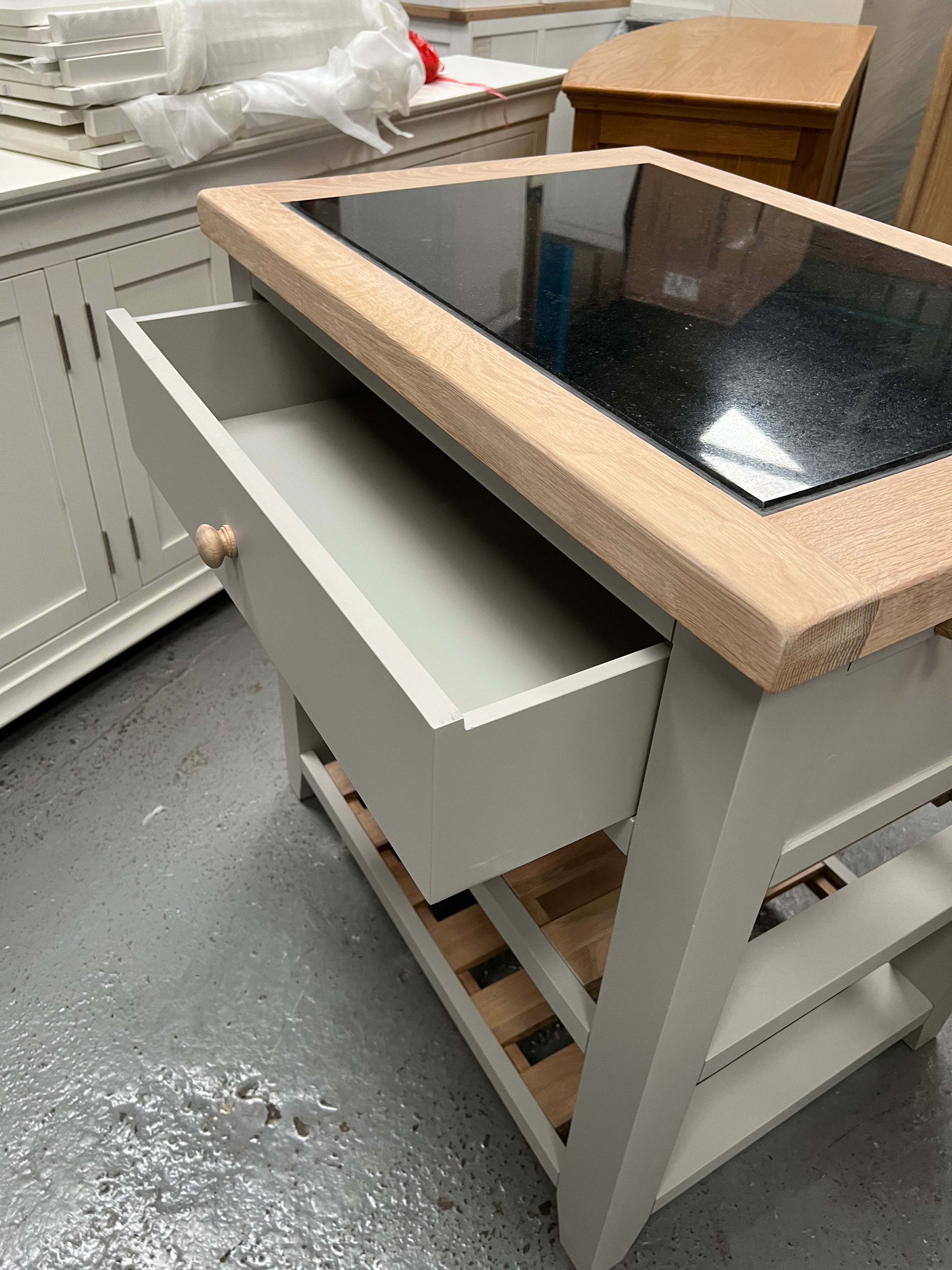 CHESTER DOVE GREY
Small Kitchen Island with Granite Top Quality Furniture Clearance Ltd