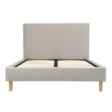Load image into Gallery viewer, CHURCHILL
Natural Tweed Super King Upholstered Bed Quality Furniture Clearance Ltd
