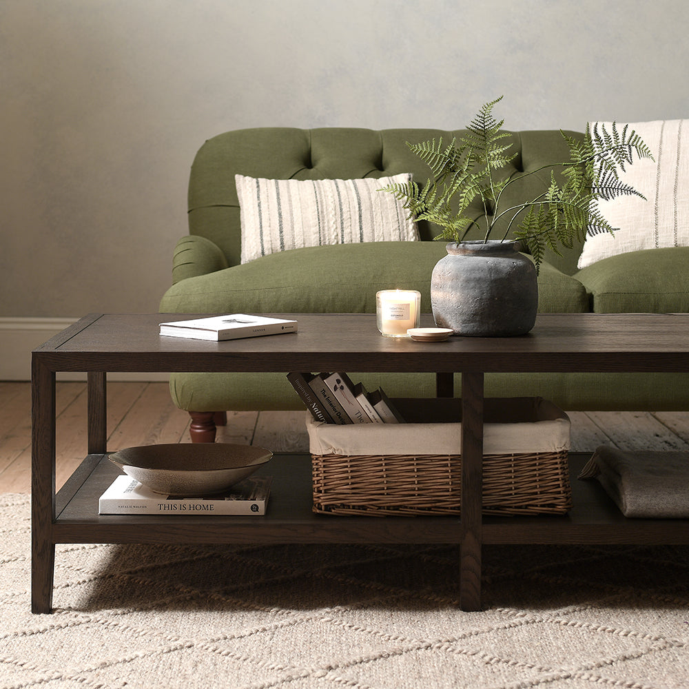 BLOCKLEY BROWN OAK Large Coffee Table Quality Furniture Clearance Ltd