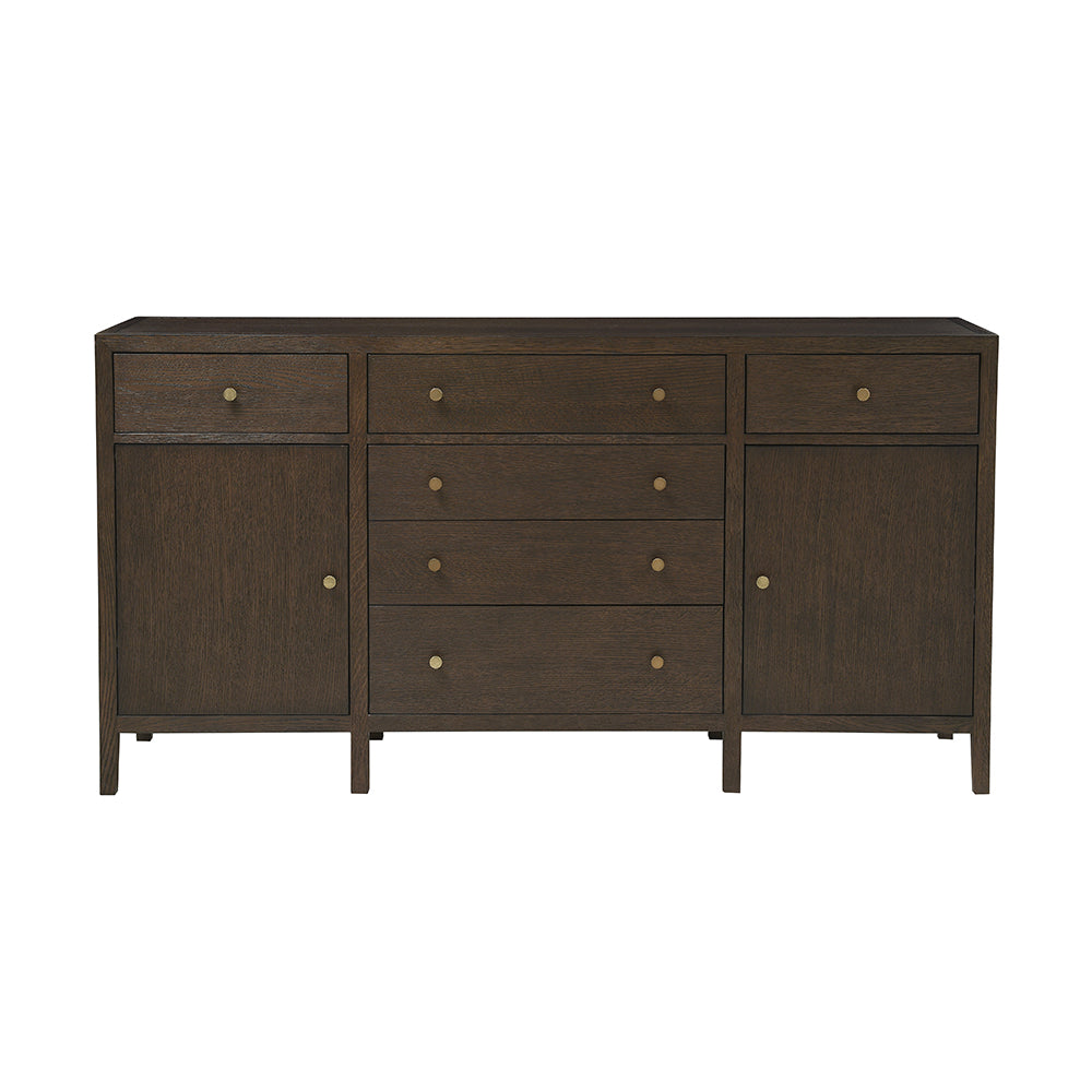 BLOCKLEY BROWN OAK Sideboard Quality Furniture Clearance Ltd
