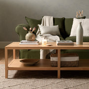 BLOCKLEY LIGHT OAK Large Coffee Table Quality Furniture Clearance Ltd