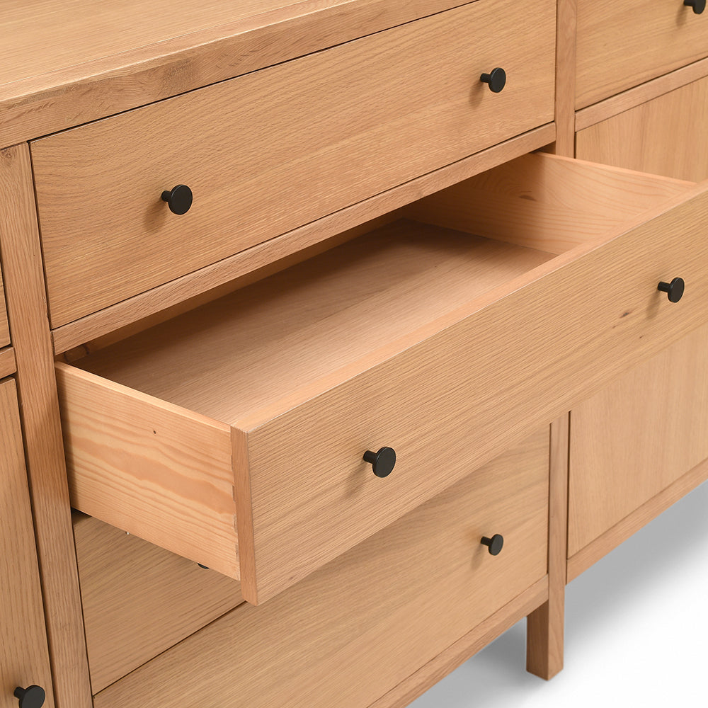 BLOCKLEY LIGHT OAK Extra Large Sideboard (Copy) Quality Furniture Clearance Ltd