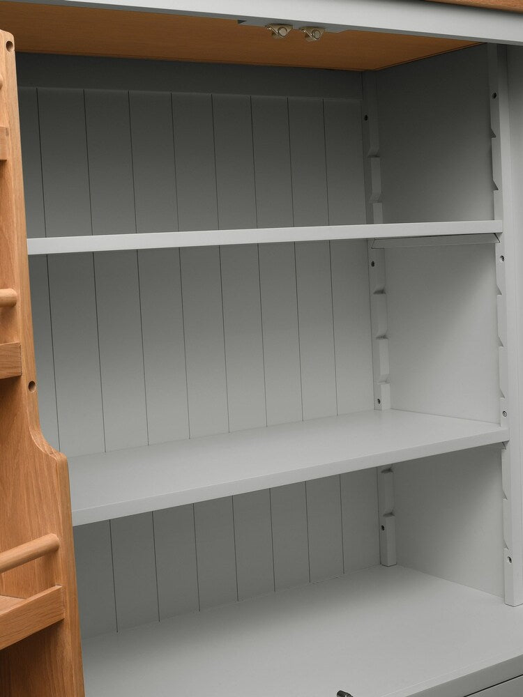 Simply Cotswold Pebble Grey Double Larder Quality Furniture Clearance Ltd