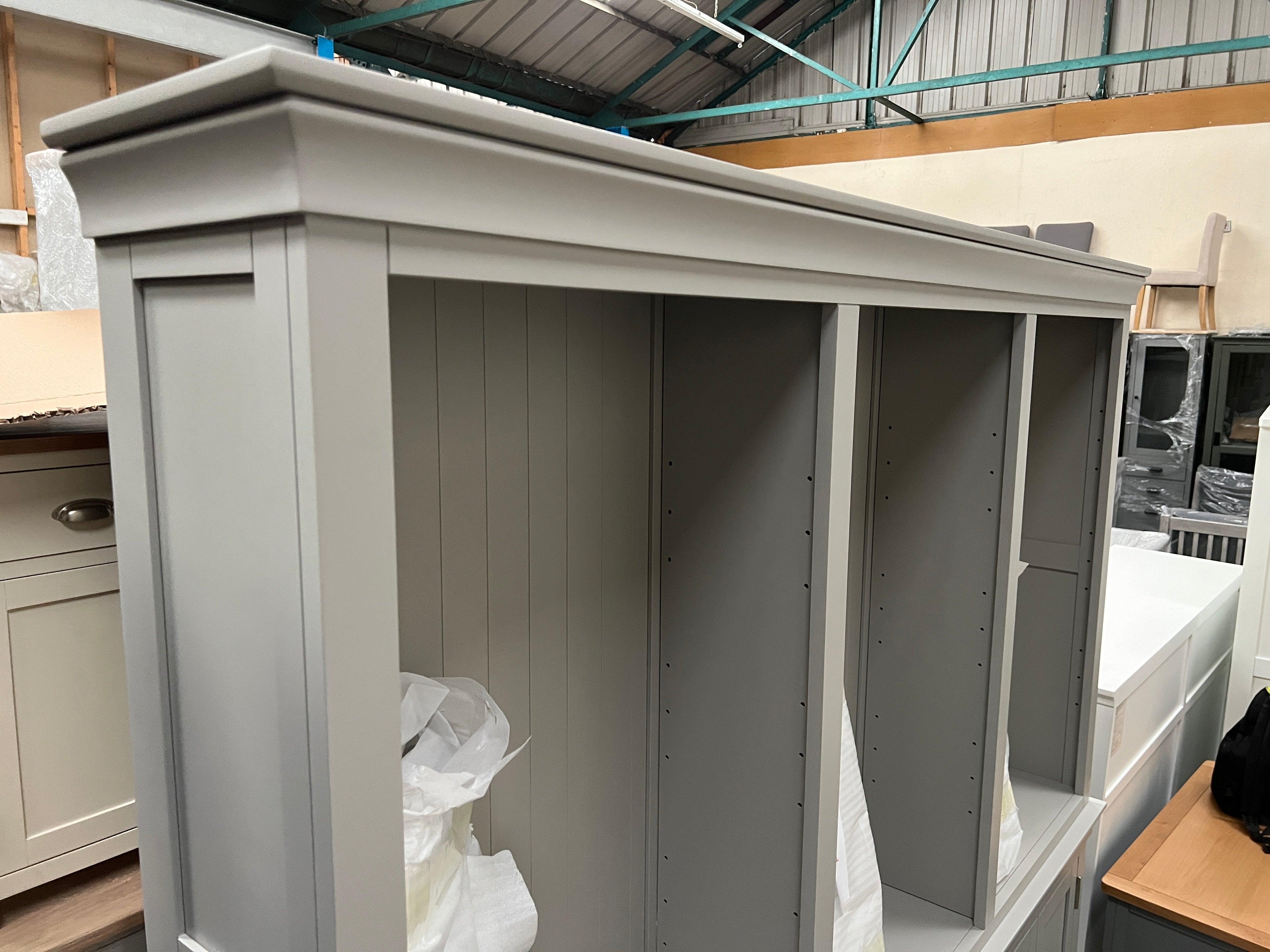 Chantilly Pebble Grey Grand Bookcase furniture delivered