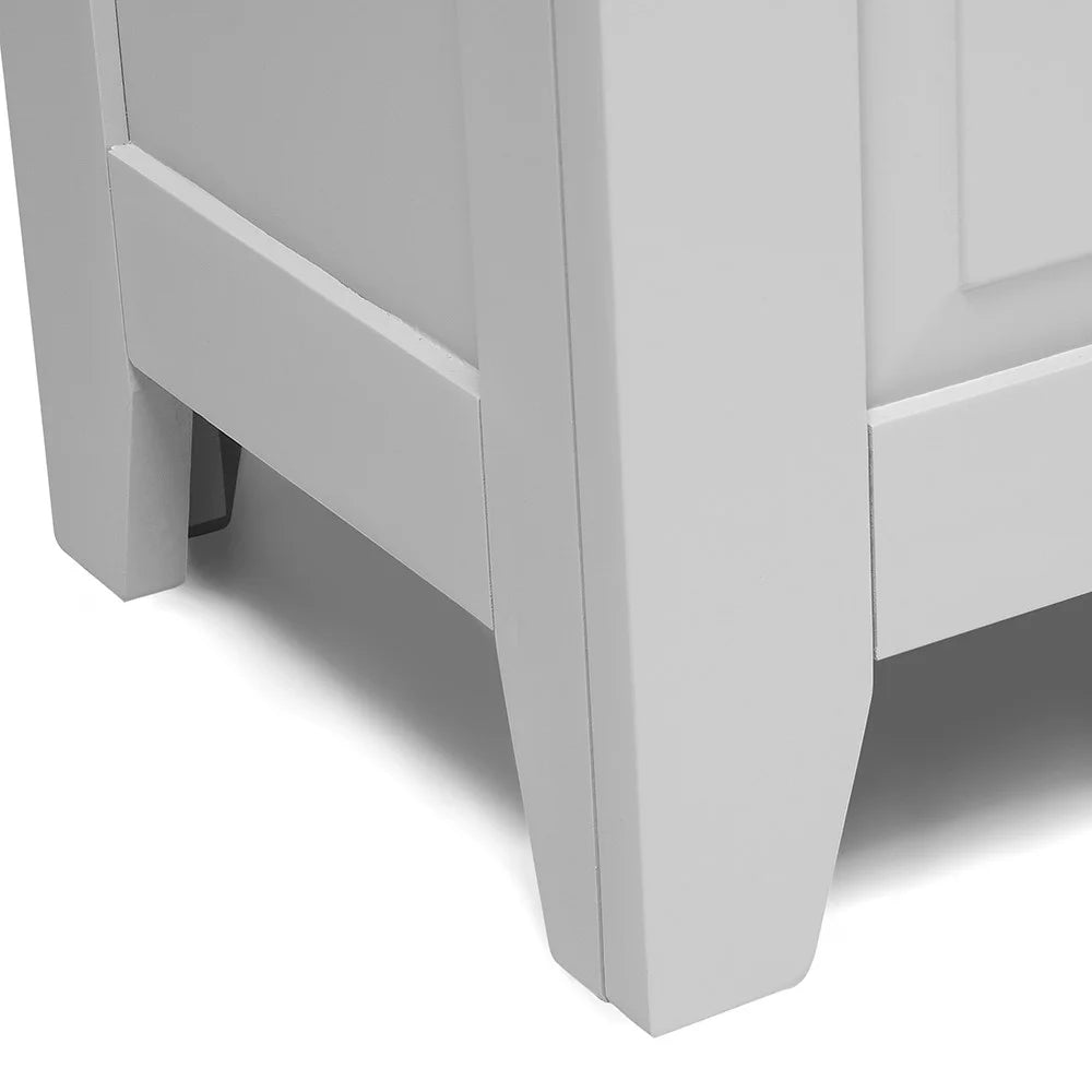 Chester Dove Grey Large Shoe Storage Trunk and Bench furniture delivered