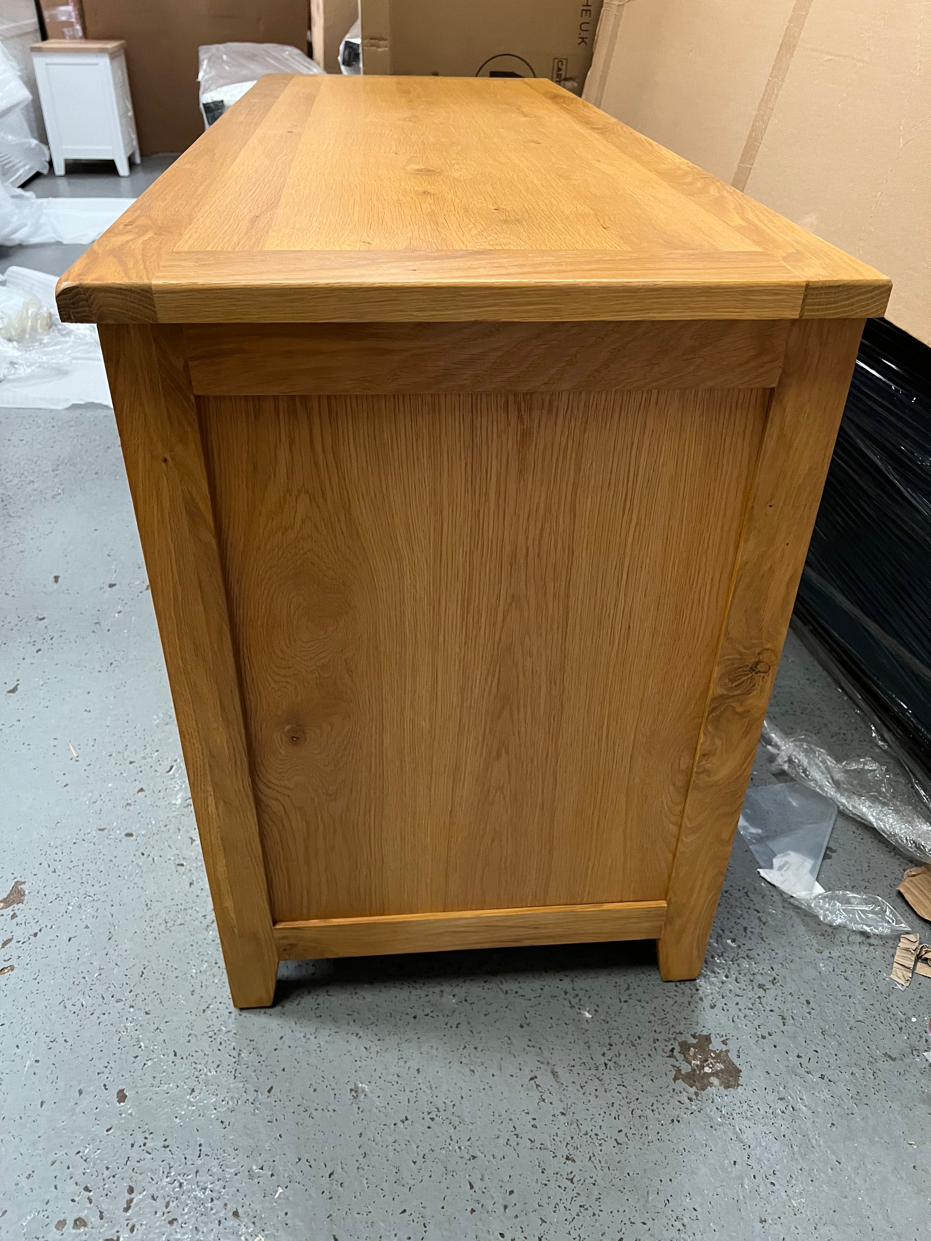 OAKLAND RUSTIC OAK Computer Desk Quality Furniture Clearance Ltd