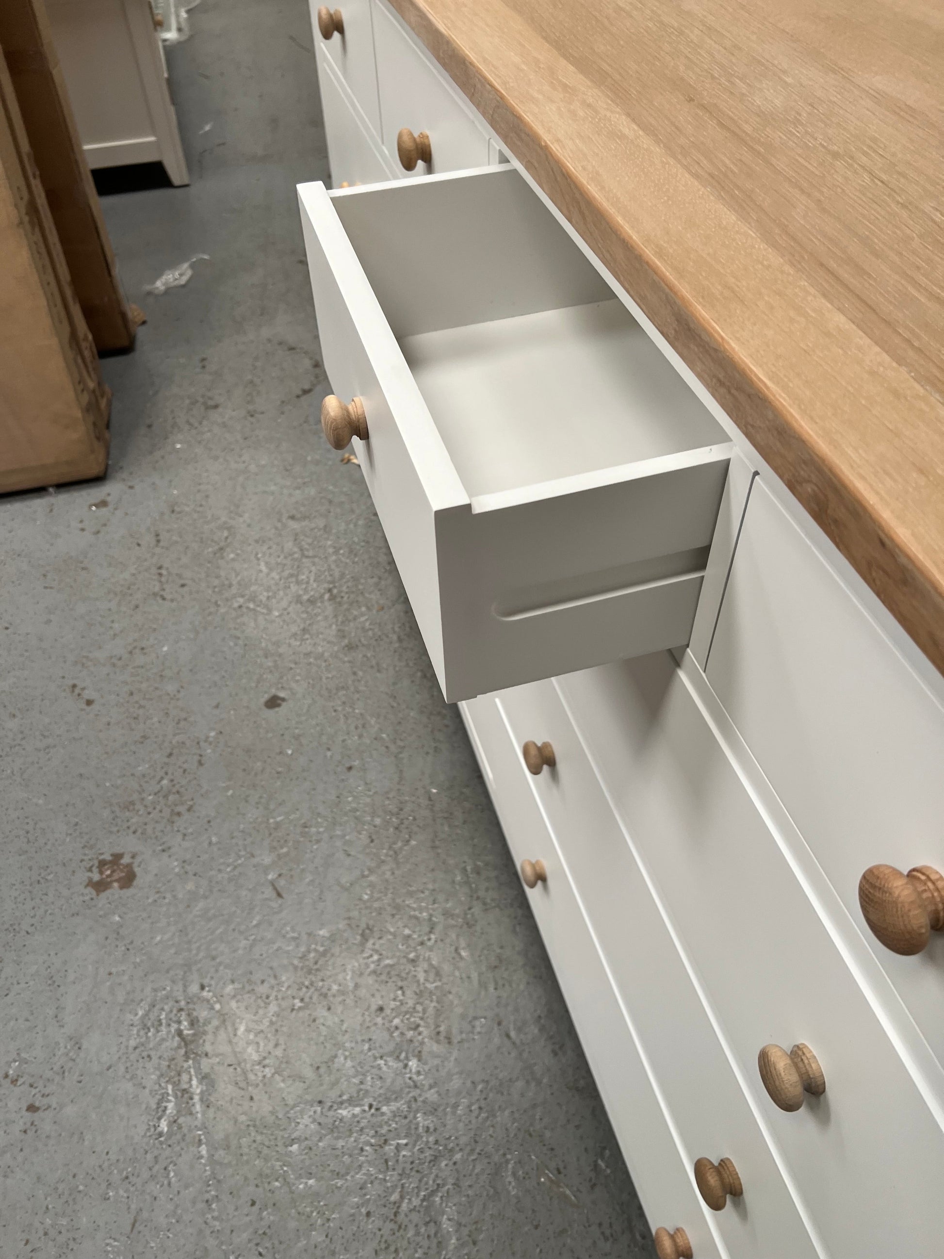 Chester Pure White 10 Drawer Chest furniture delivered