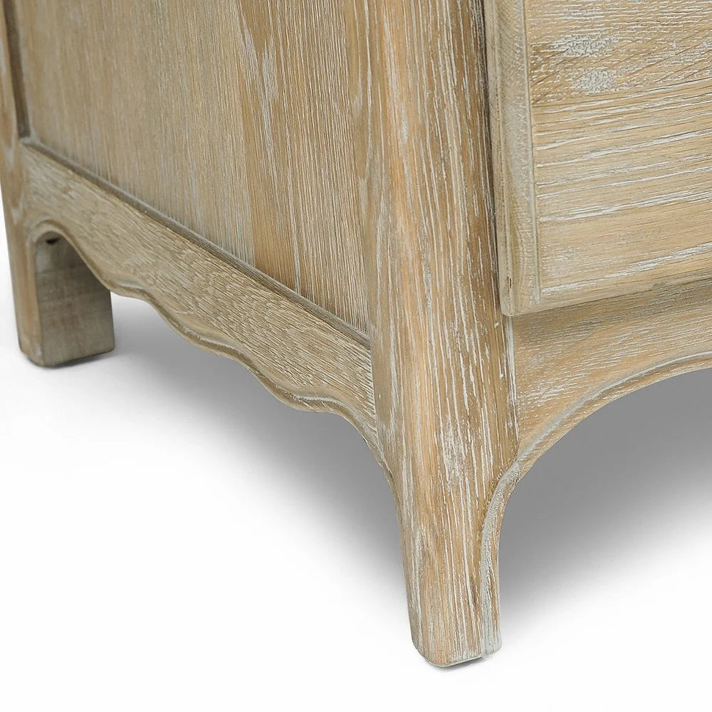 CAMILLE LIMEWASH OAK Double Wardrobe Quality Furniture Clearance Ltd