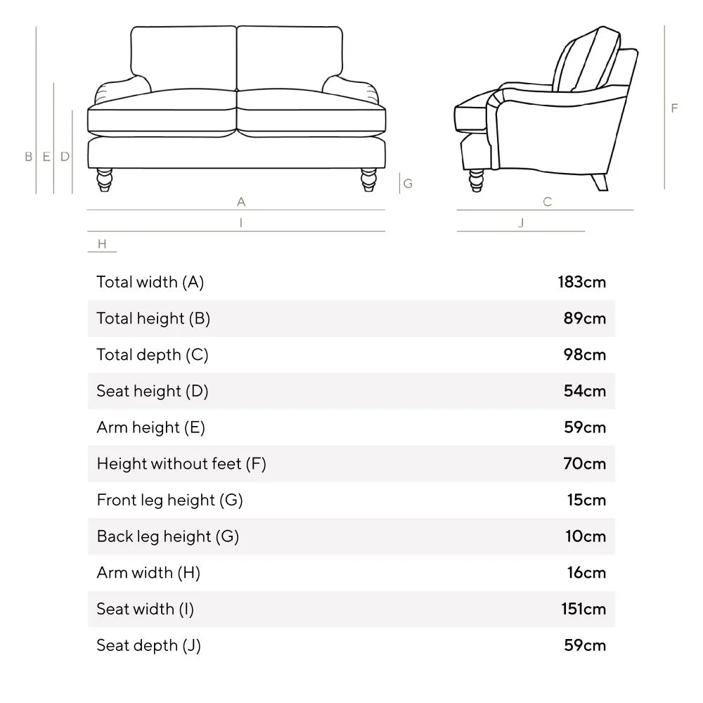 Morris - 3 Seater Sofa - Indigo - Rustic Weave Quality Furniture Clearance Ltd