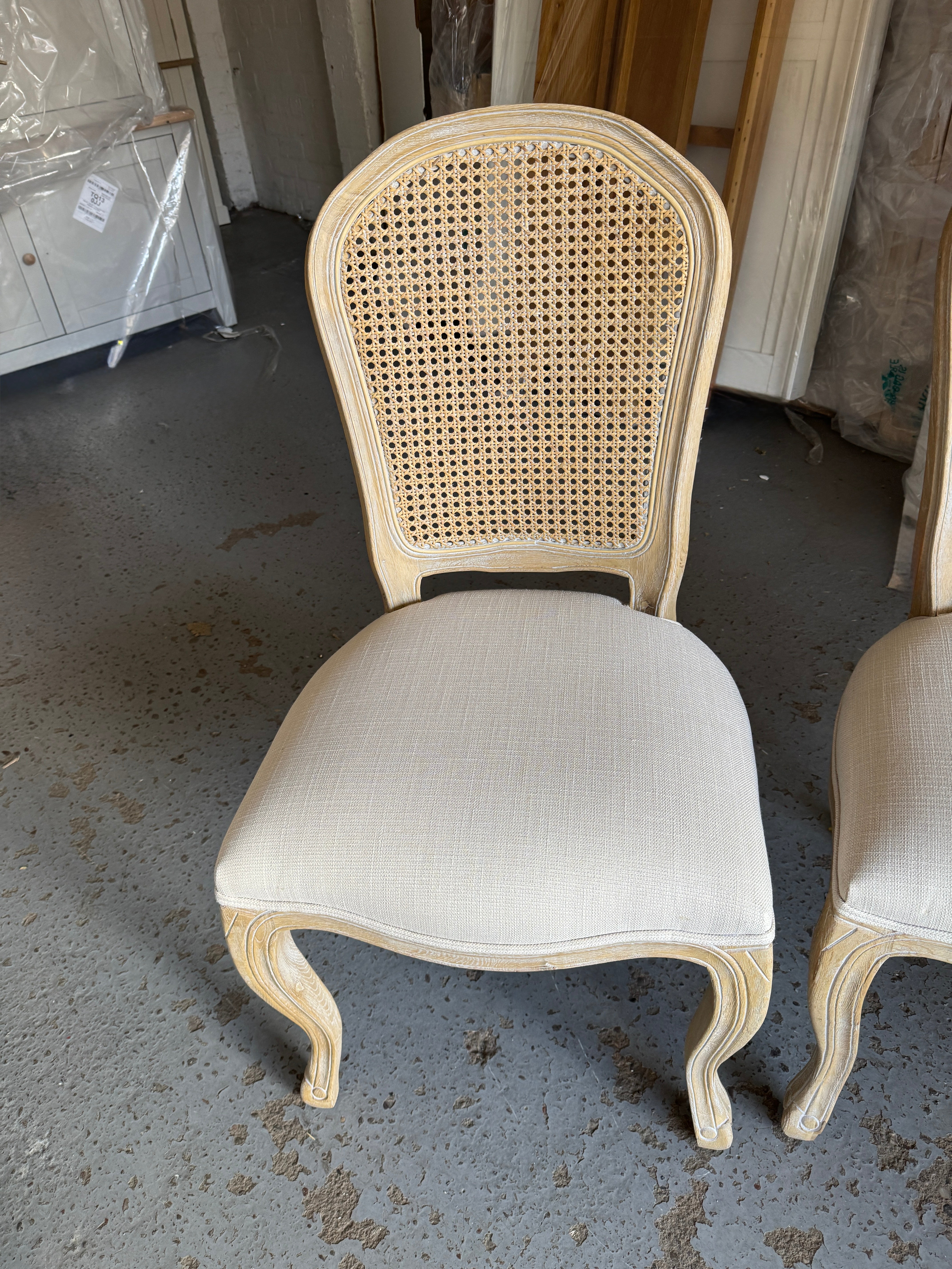 CAMILLE LIMEWASH OAK
Rattan Back Dining Chair - set of 2 Quality Furniture Clearance Ltd