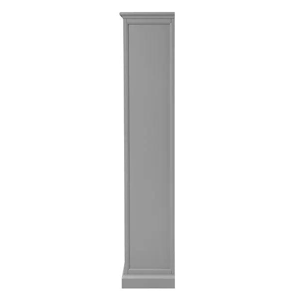 STOW FLINT GREY Medium Bookcase Quality Furniture Clearance Ltd