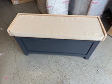 Load image into Gallery viewer, Chester Charcoal Large Shoe Storage Trunk and Bench furniture delivered
