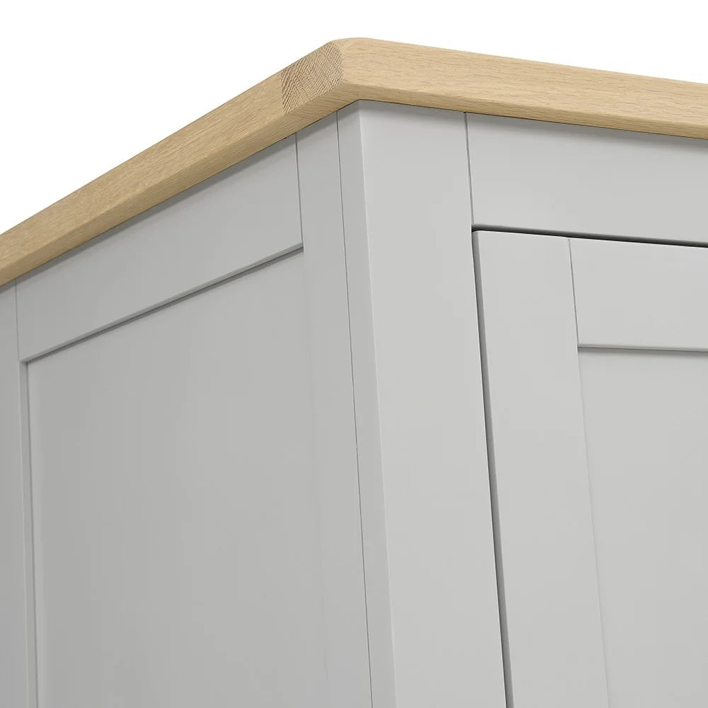 Chester Dove Grey Narrow Larder Quality Furniture Clearance Ltd