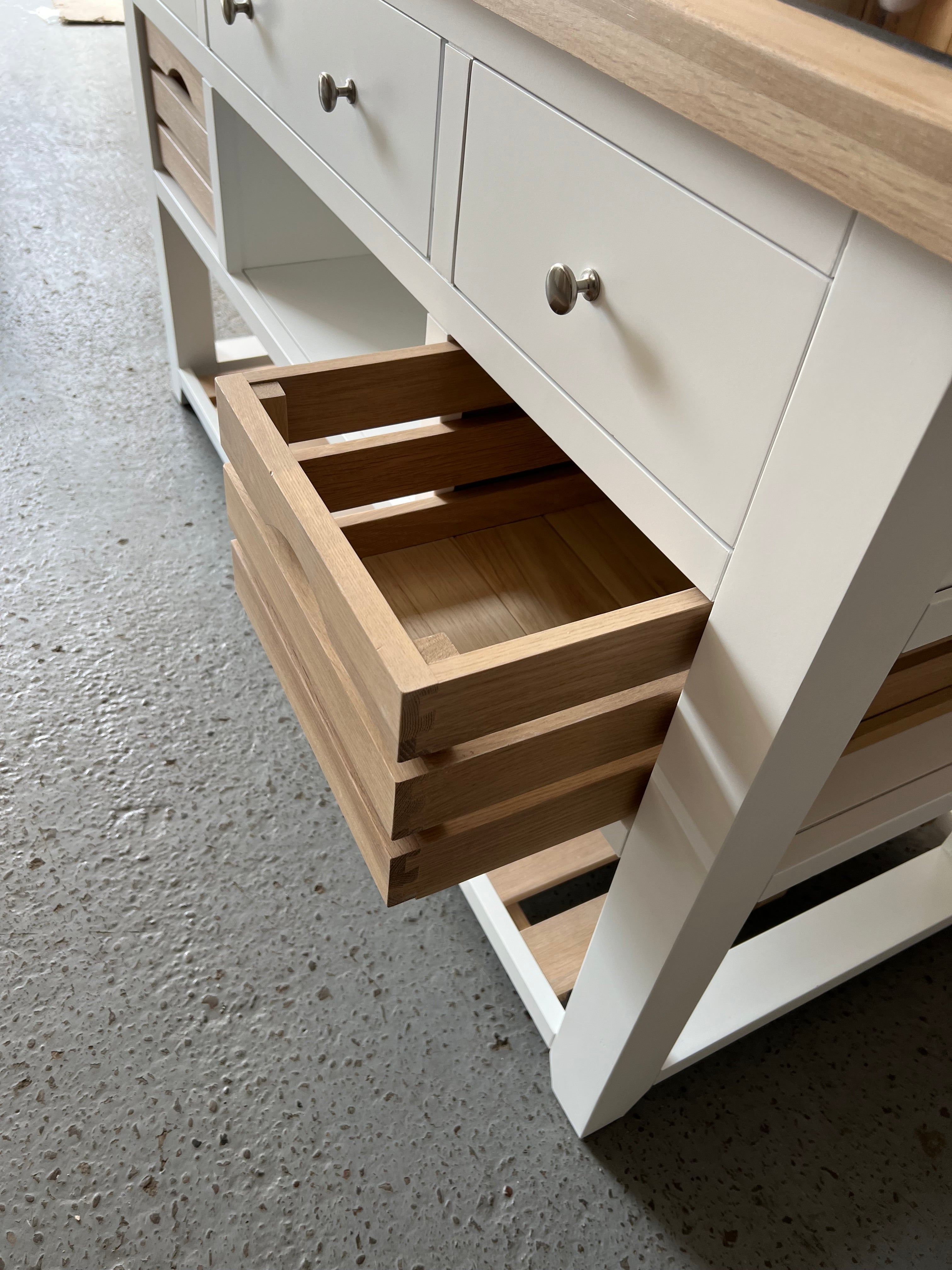 CHESTER PURE WHITE Kitchen Island furniture delivered