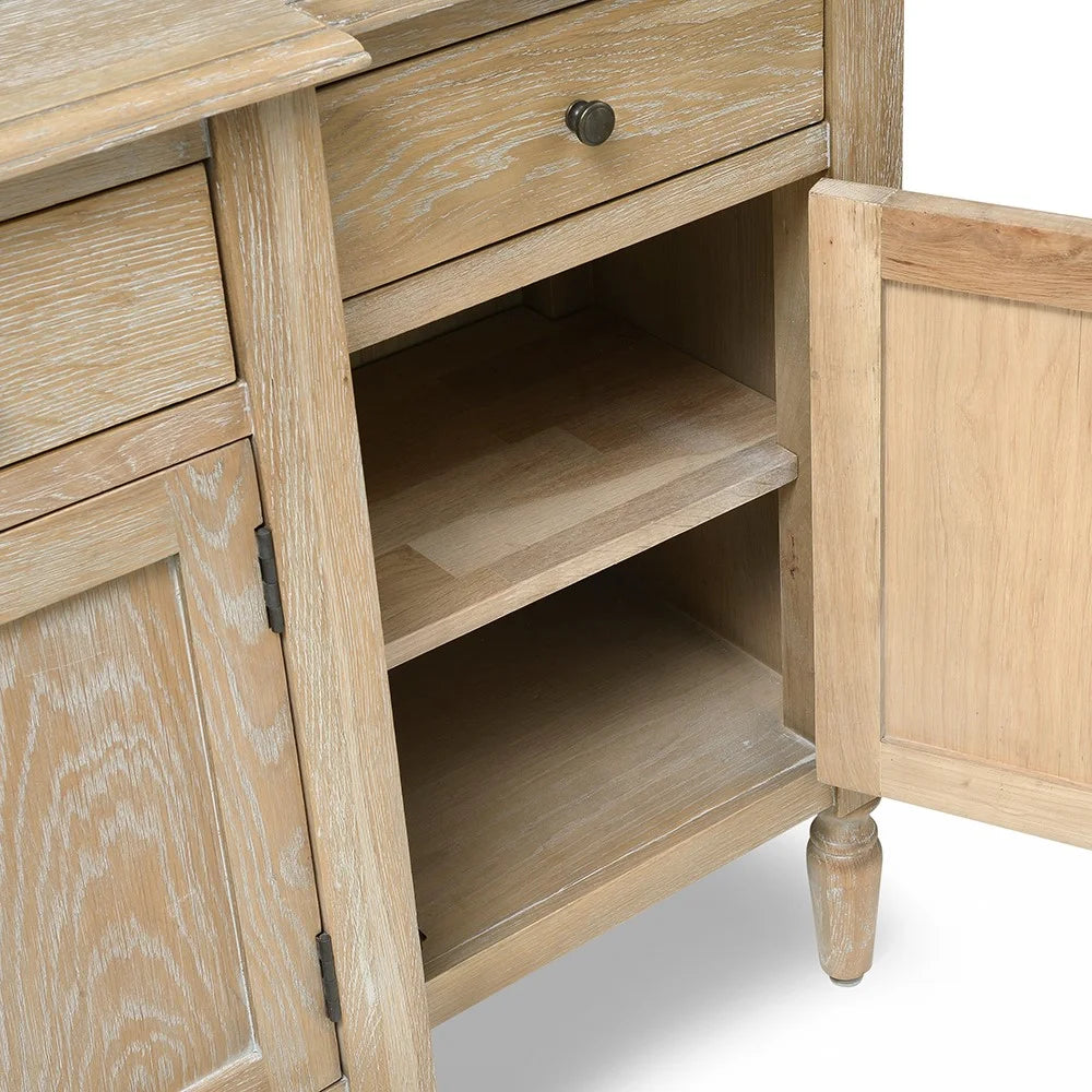 CAMILLE LIMEWASH OAK
Extra Large Sideboard Quality Furniture Clearance Ltd