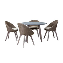 Load image into Gallery viewer, CERNEY Dining Set - Round Table and 4 Chairs Quality Furniture Clearance Ltd
