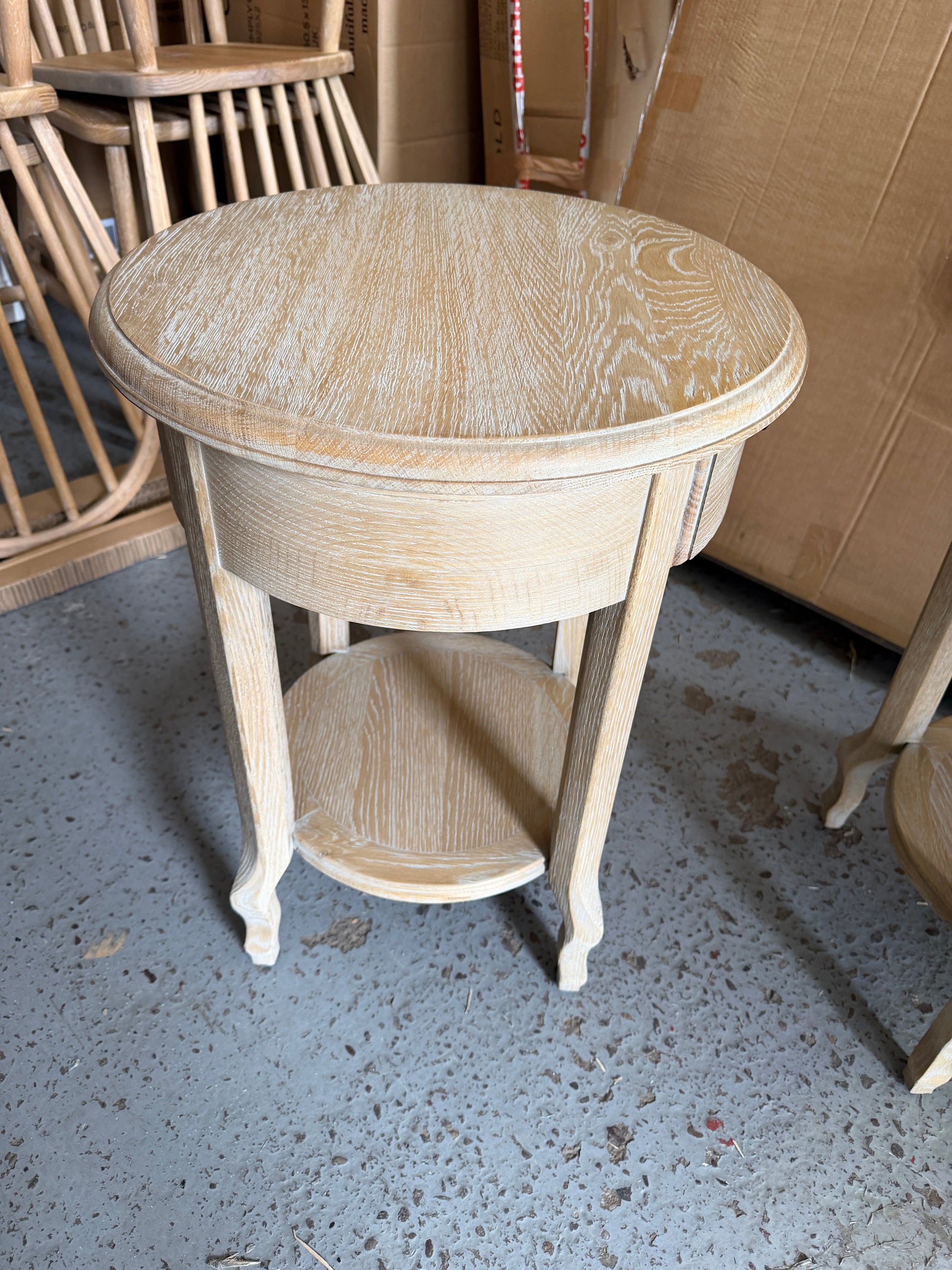 CAMILLE LIMEWASH OAK
1 Drawer Bedside Table (set of 2) Quality Furniture Clearance Ltd