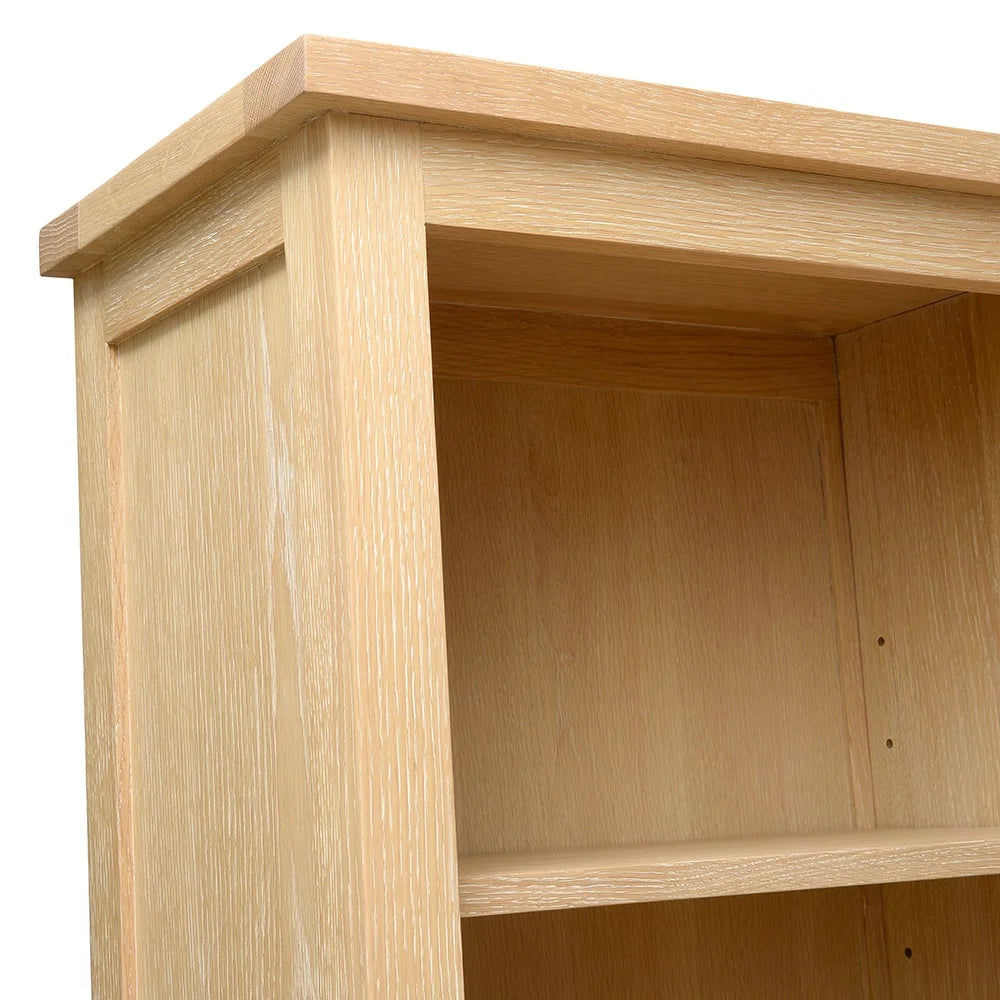 Inglesham Whitewash Oak TV and Media Storage Unit Quality Furniture Clearance Ltd