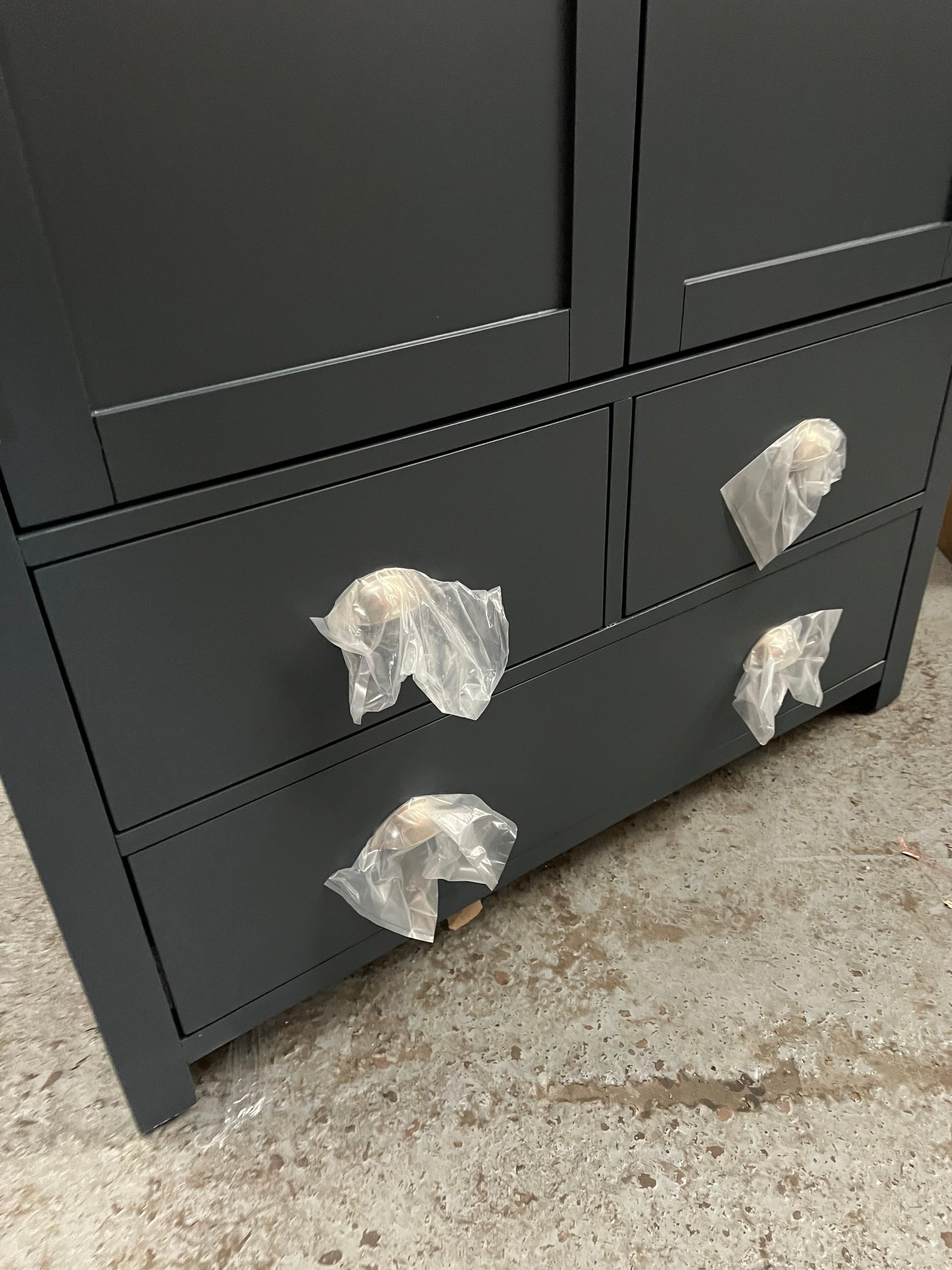 Hampshire ‘country life’ double larder - Blue Quality Furniture Clearance Ltd