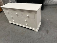 Load image into Gallery viewer, Chantilly Warm White 3 over 4 Drawer Chest furniture delivered
