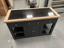 Load image into Gallery viewer, Chester Charcoal kitchen island with cupboard. Quality Furniture Clearance Ltd
