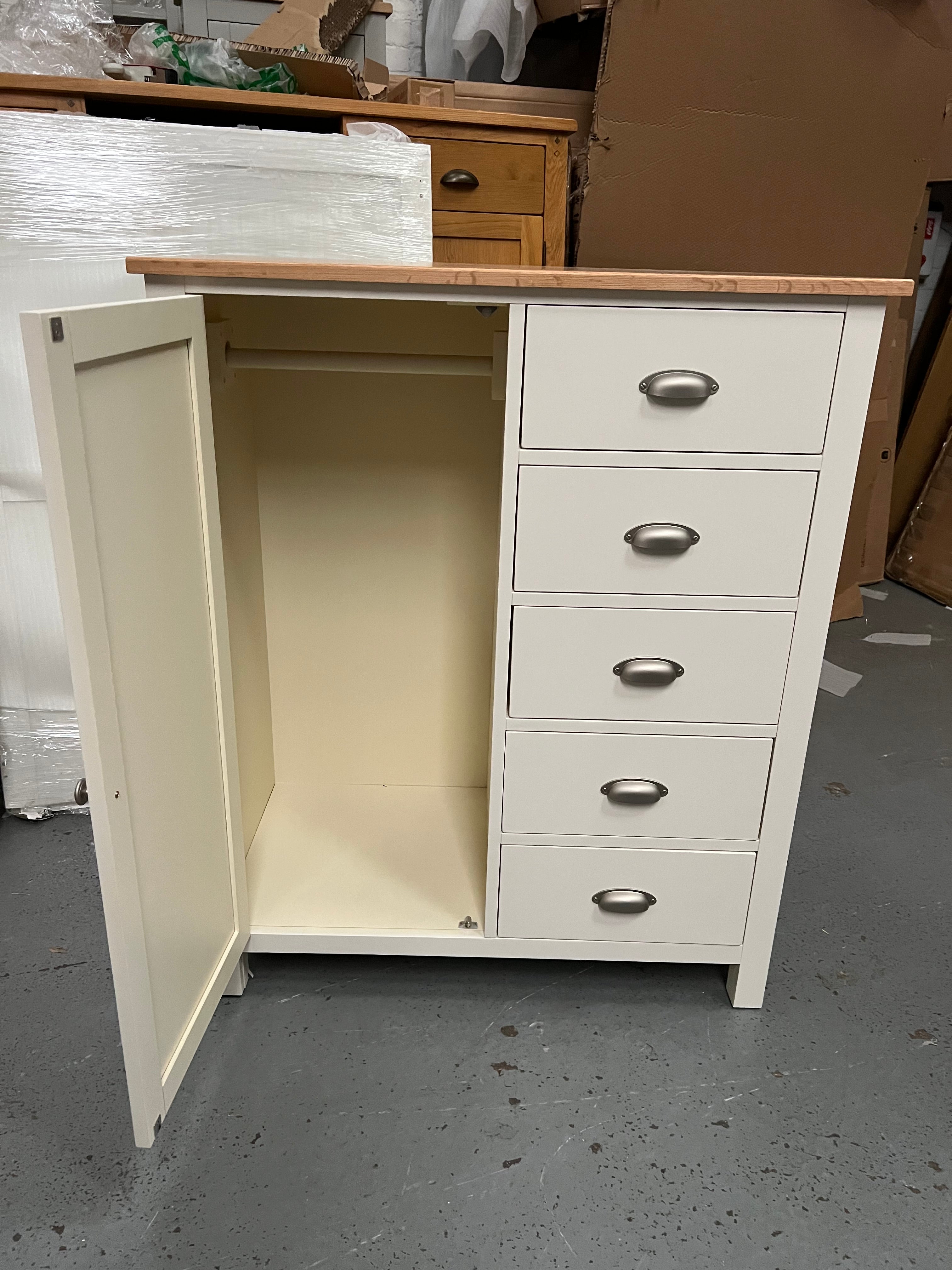 GLOUCESTER Cream Combi Wardrobe
