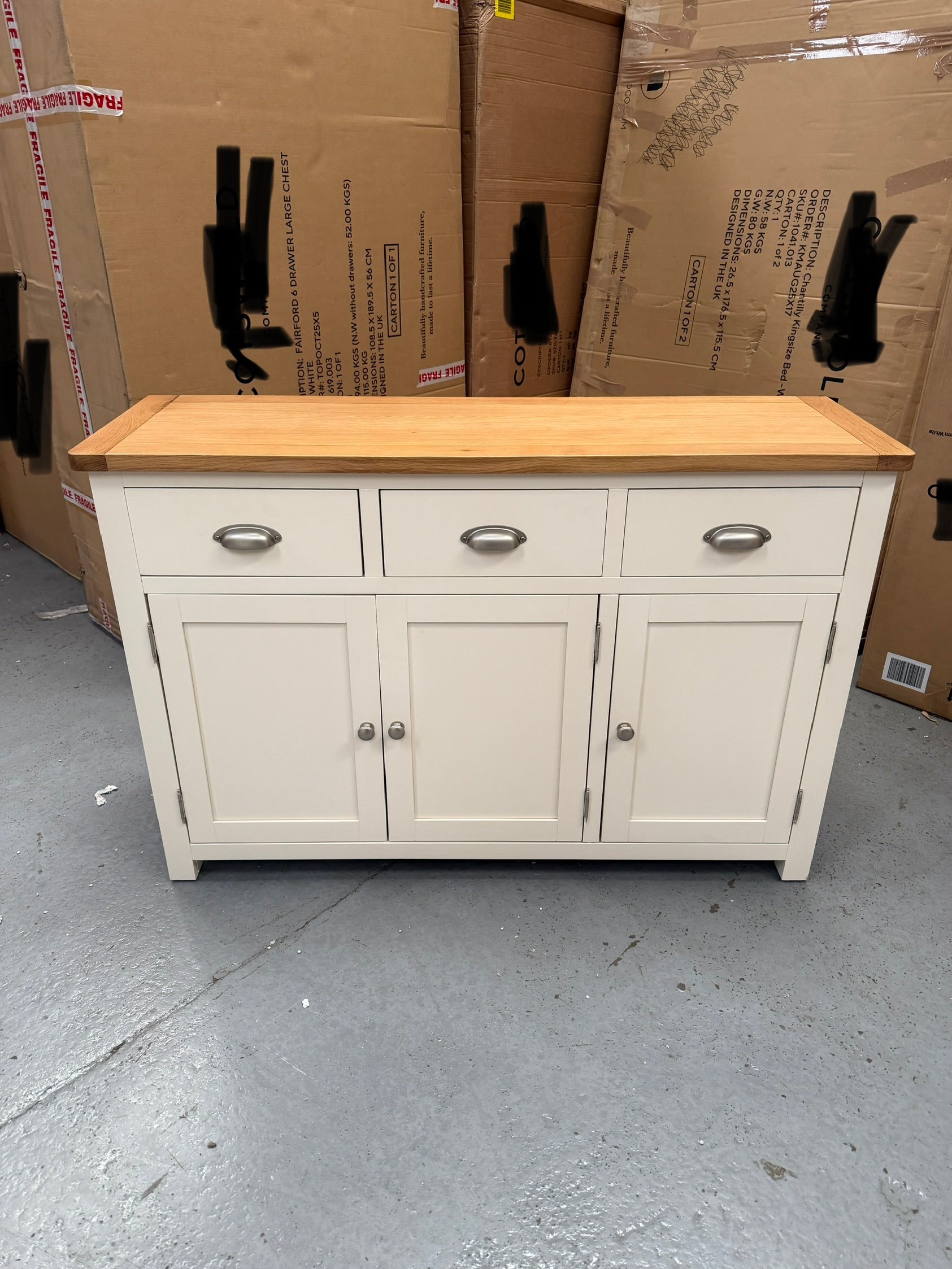 Sussex Cotswold Cream Large Sideboard furniture delivered