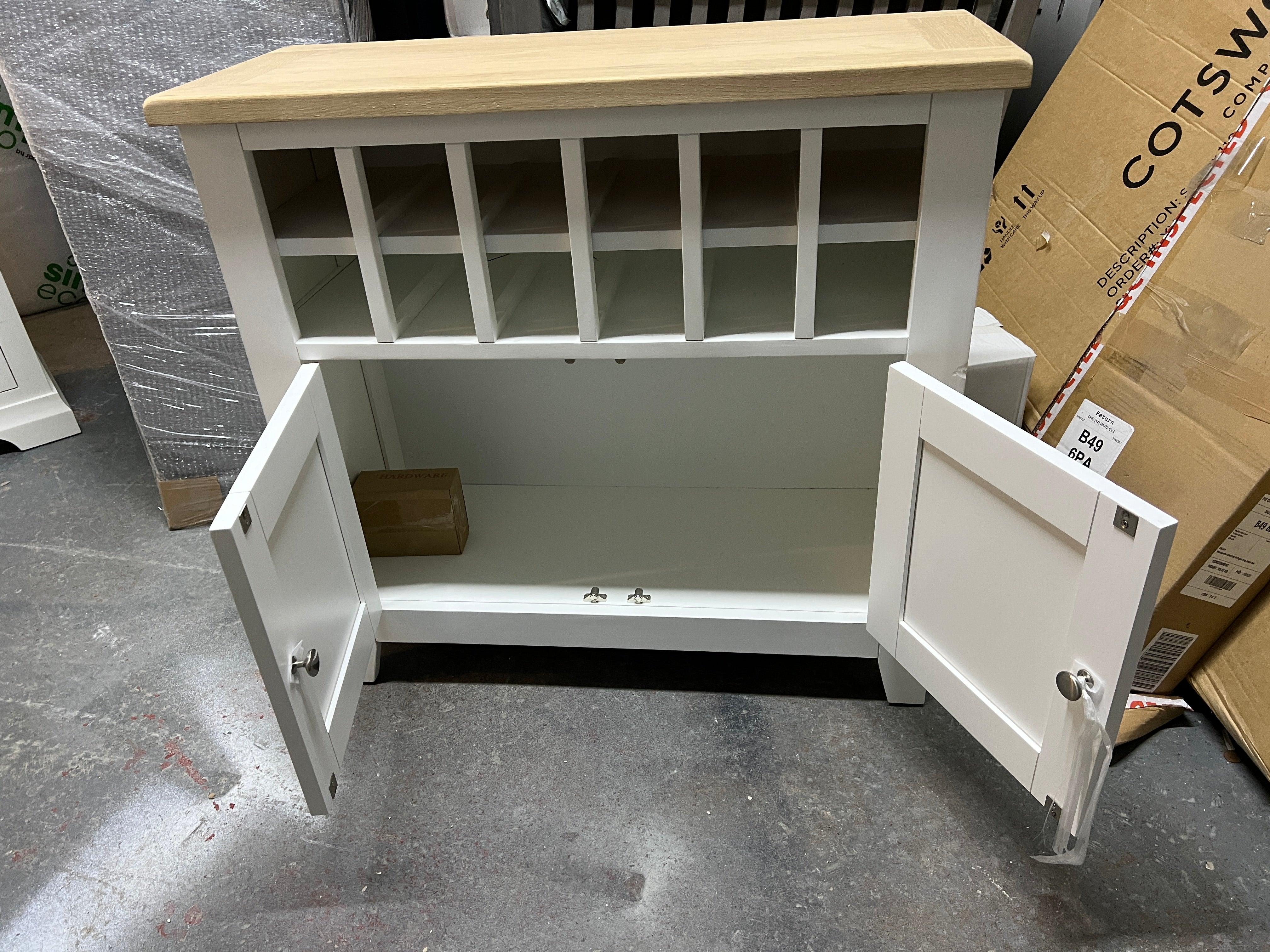 CHESTER PURE WHITE Drinks Cabinet Quality Furniture Clearance Ltd