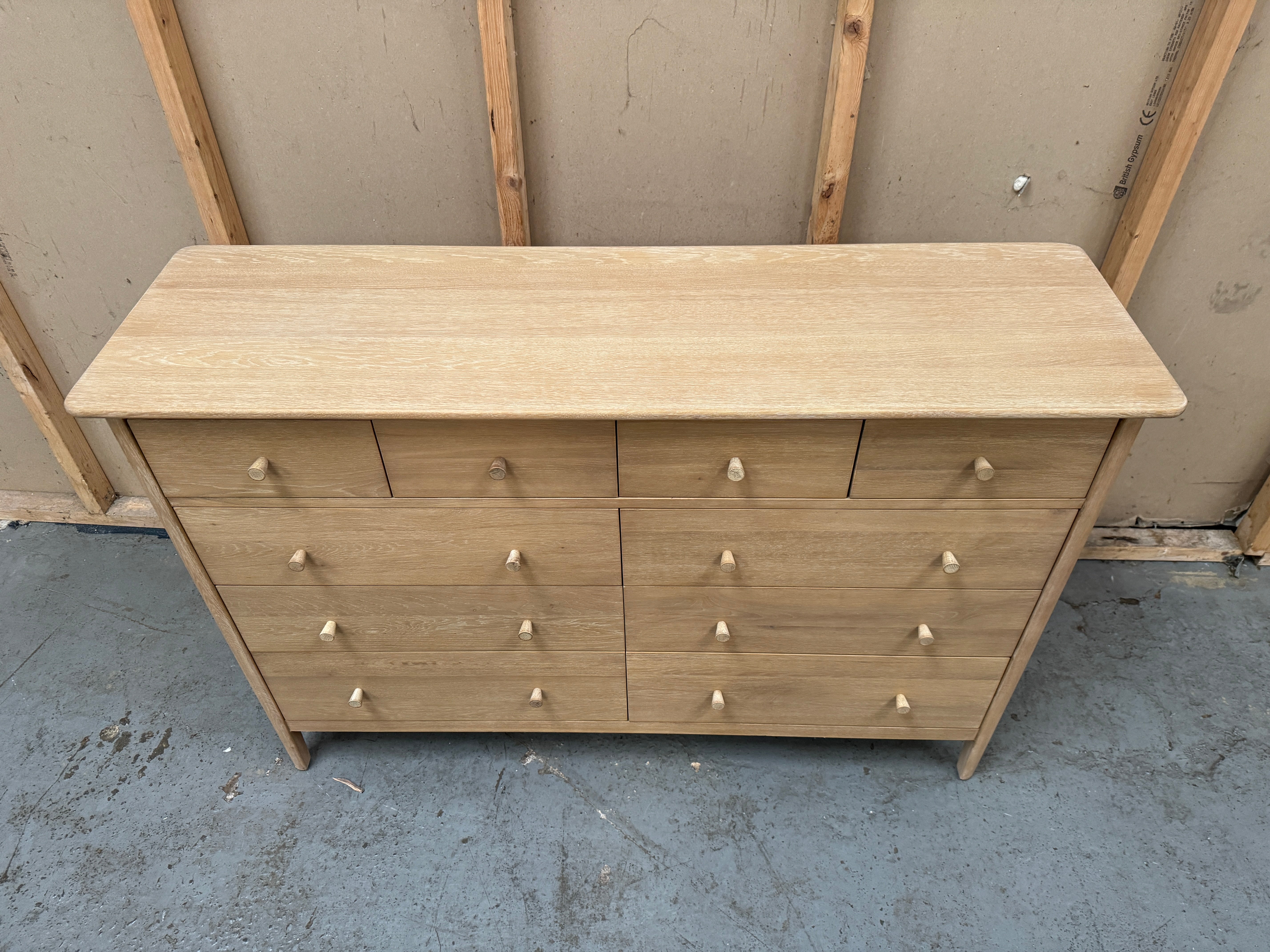 BERKELEY NORDIC OAK 10 Drawer Chest Quality Furniture Clearance Ltd