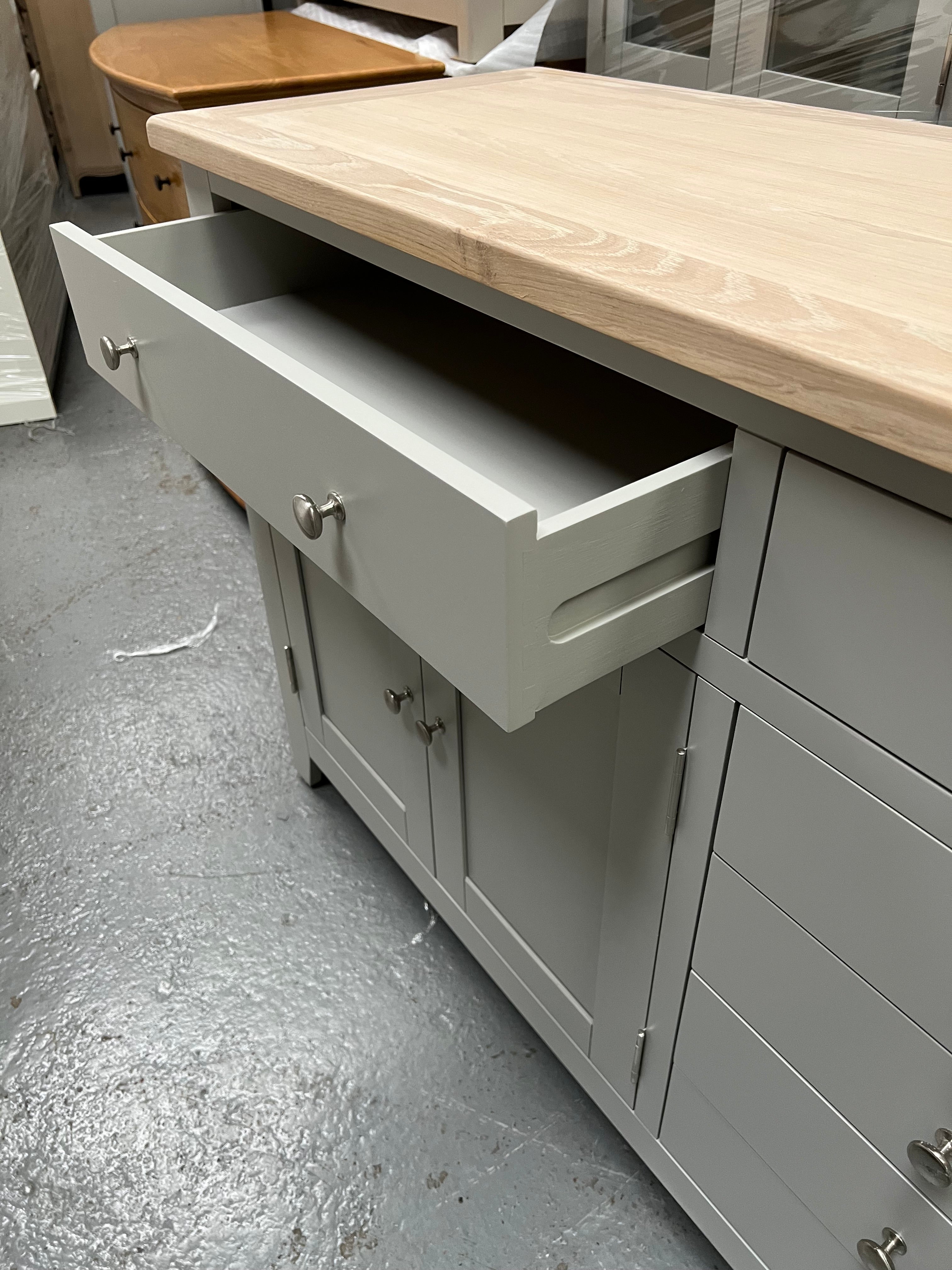 Chester Dove Grey Grand Sideboard furniture delivered