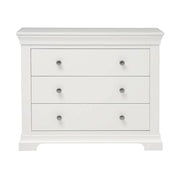 Chantilly Warm White 3 Drawer Petite Chest furniture delivered