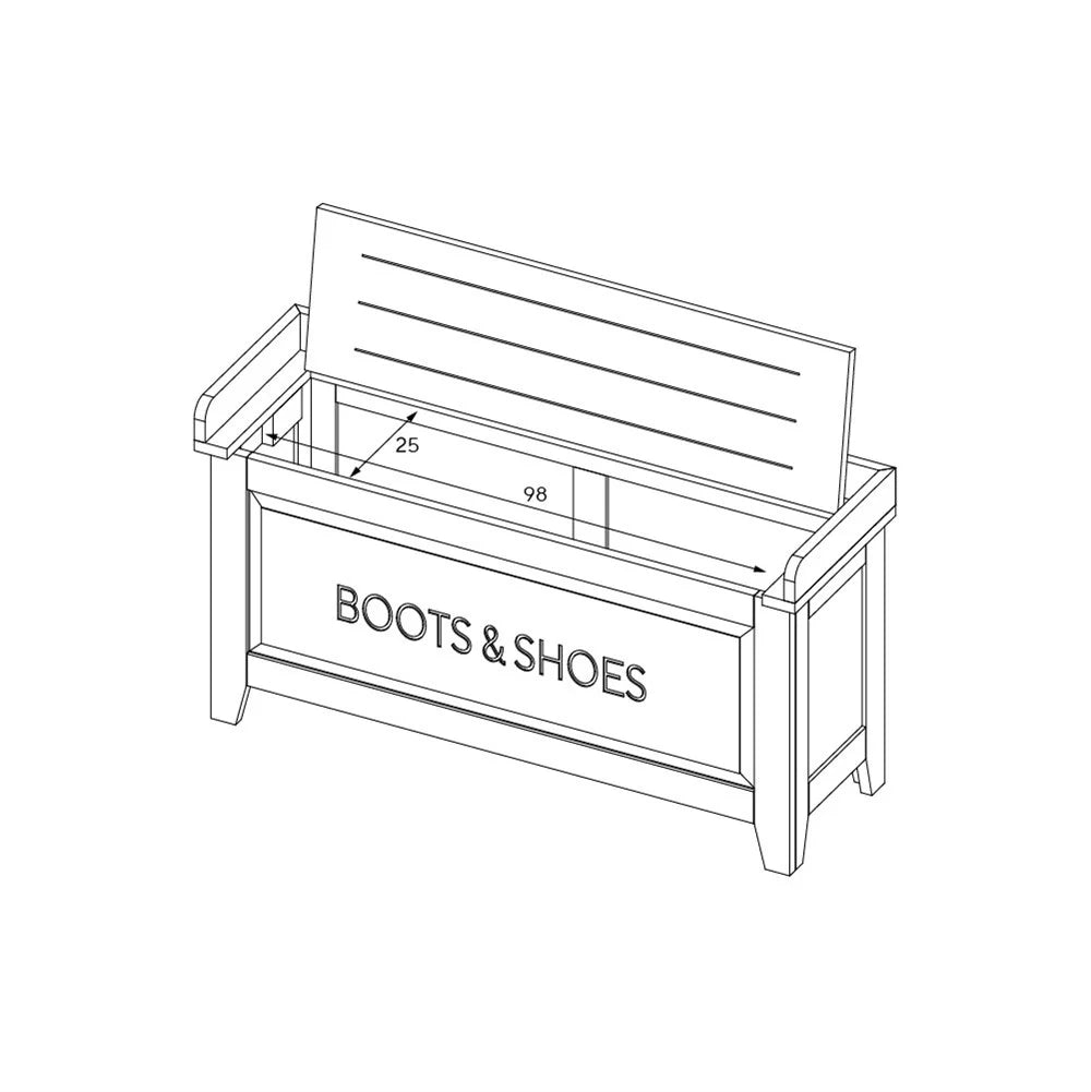 Chester Dove Grey Large Shoe Storage Trunk and Bench furniture delivered